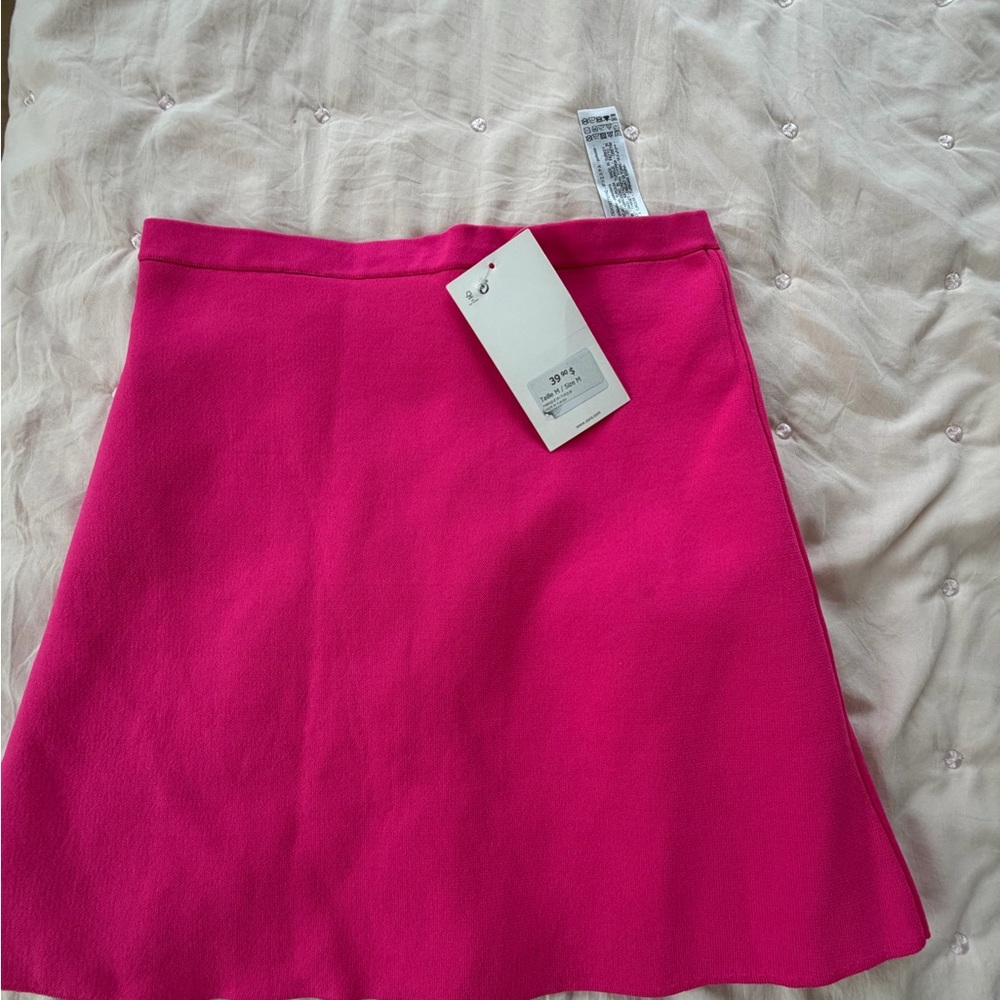 Zara Hot Pink Mini A-Line Skirt